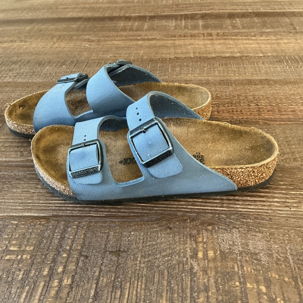 Birkenstock Kids Double Strap Blue Sandals - Picture 4 of 6